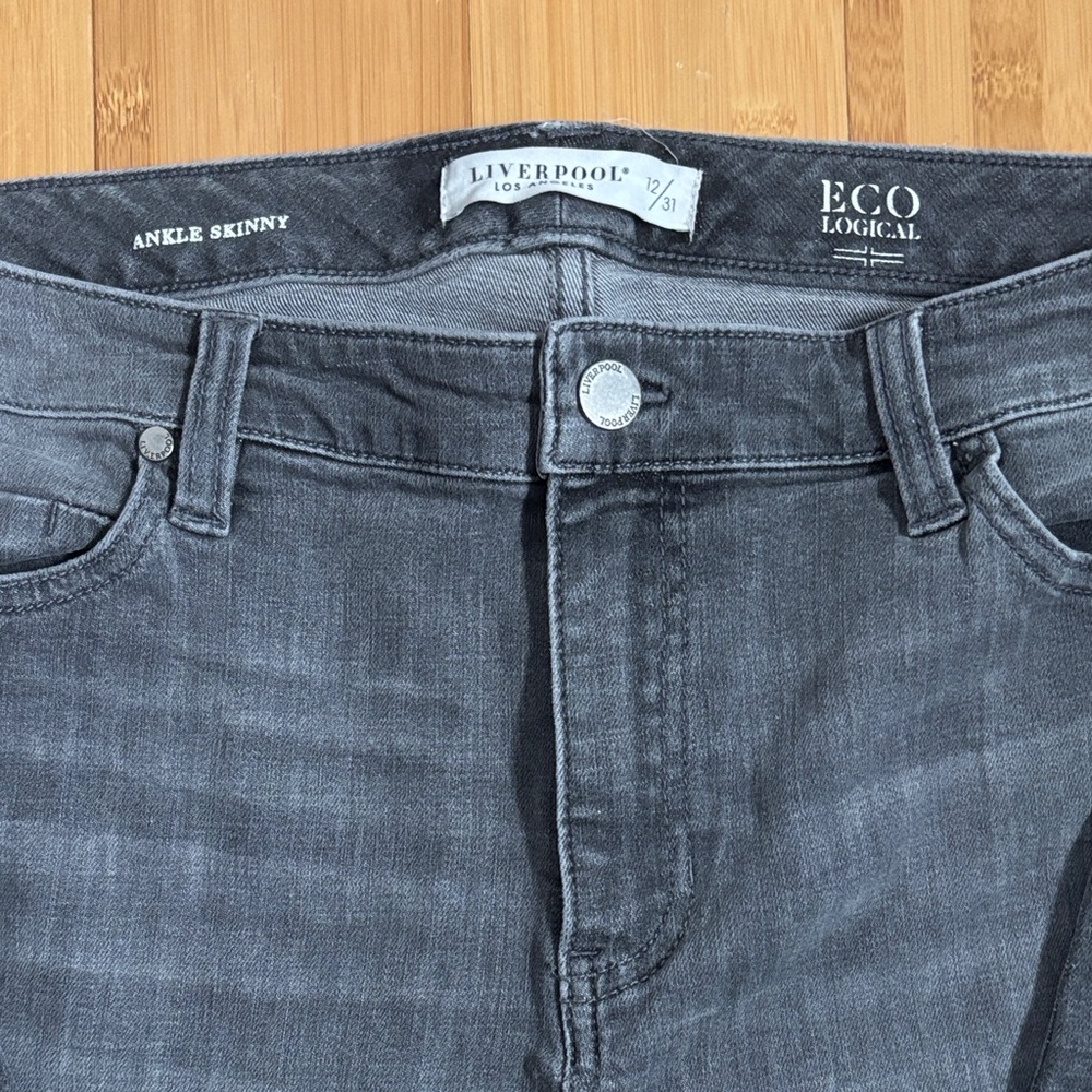 Liverpool Charcoal Ankle Skinny Jeans